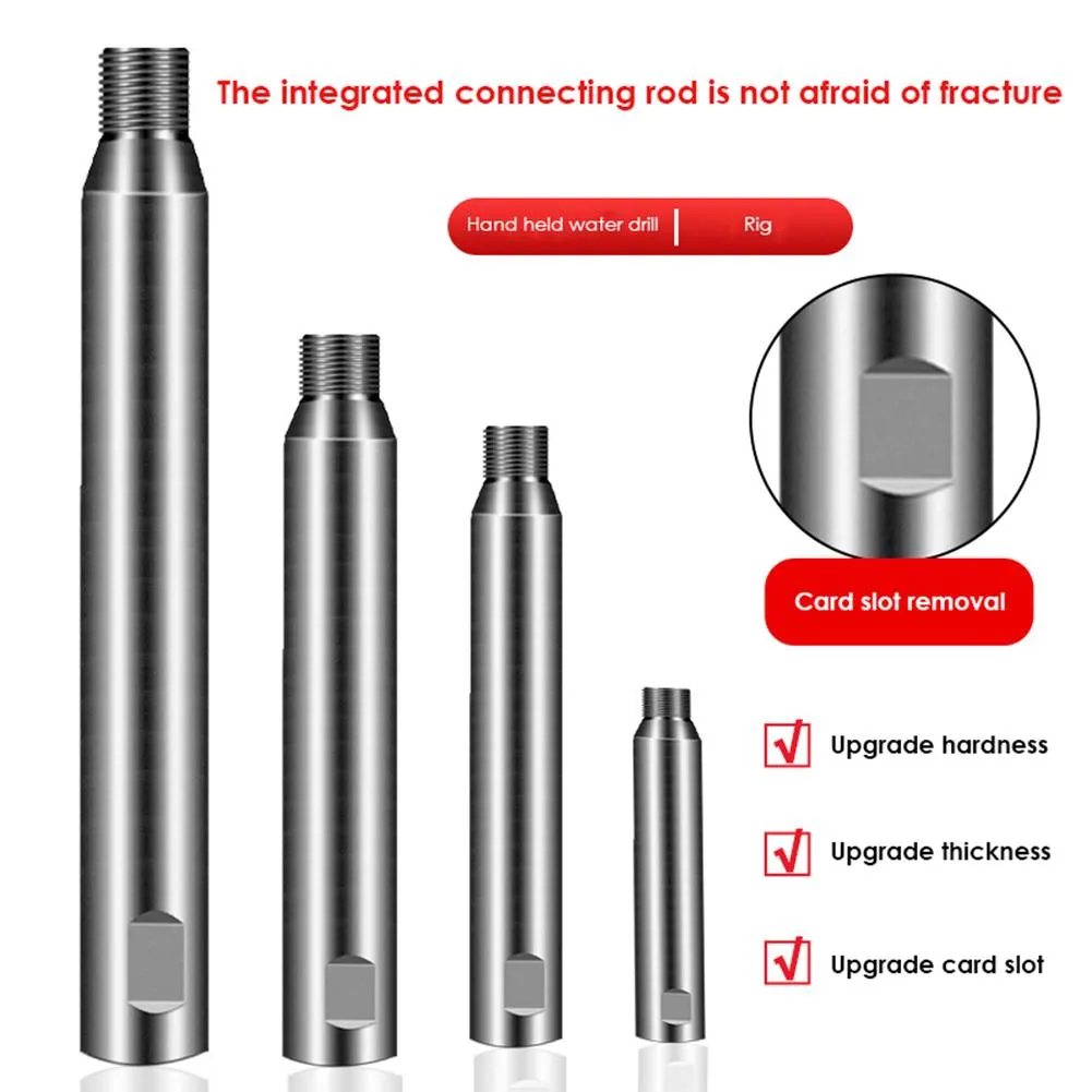 Gereedschap Adaptador de extensión de broca de diamante para varilla de extensión de rosca M22 para herramienta de perforación de diamante Longitud de fijación 160/200/230/300 mm