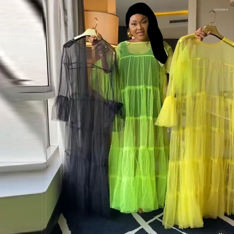 Vestidos soltos de malha sales