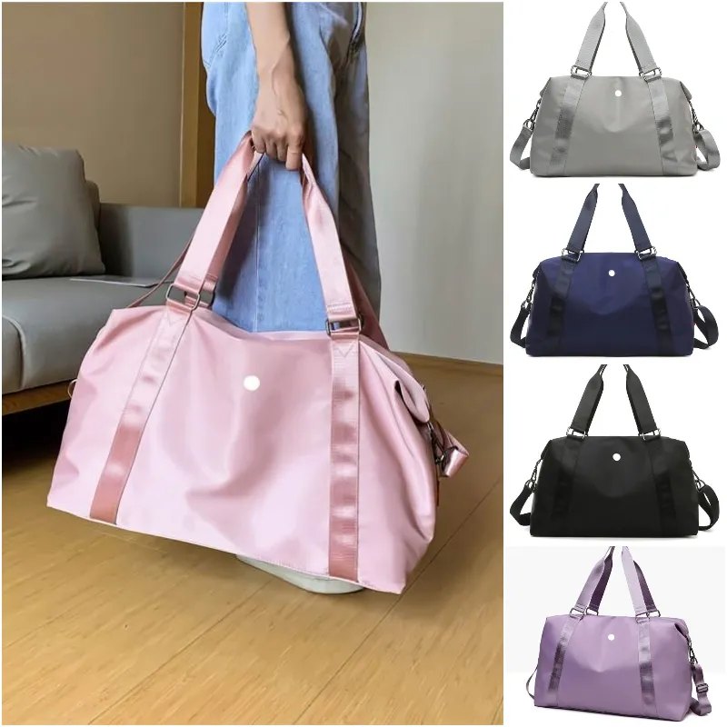 LL-203 Bolsas de mão unissex para ioga Bolsa de viagem para praia Bolsa de ombro Grande capacidade à prova d'água Fitness Exercício Academia Bolsas transversais Bolsas para objetos