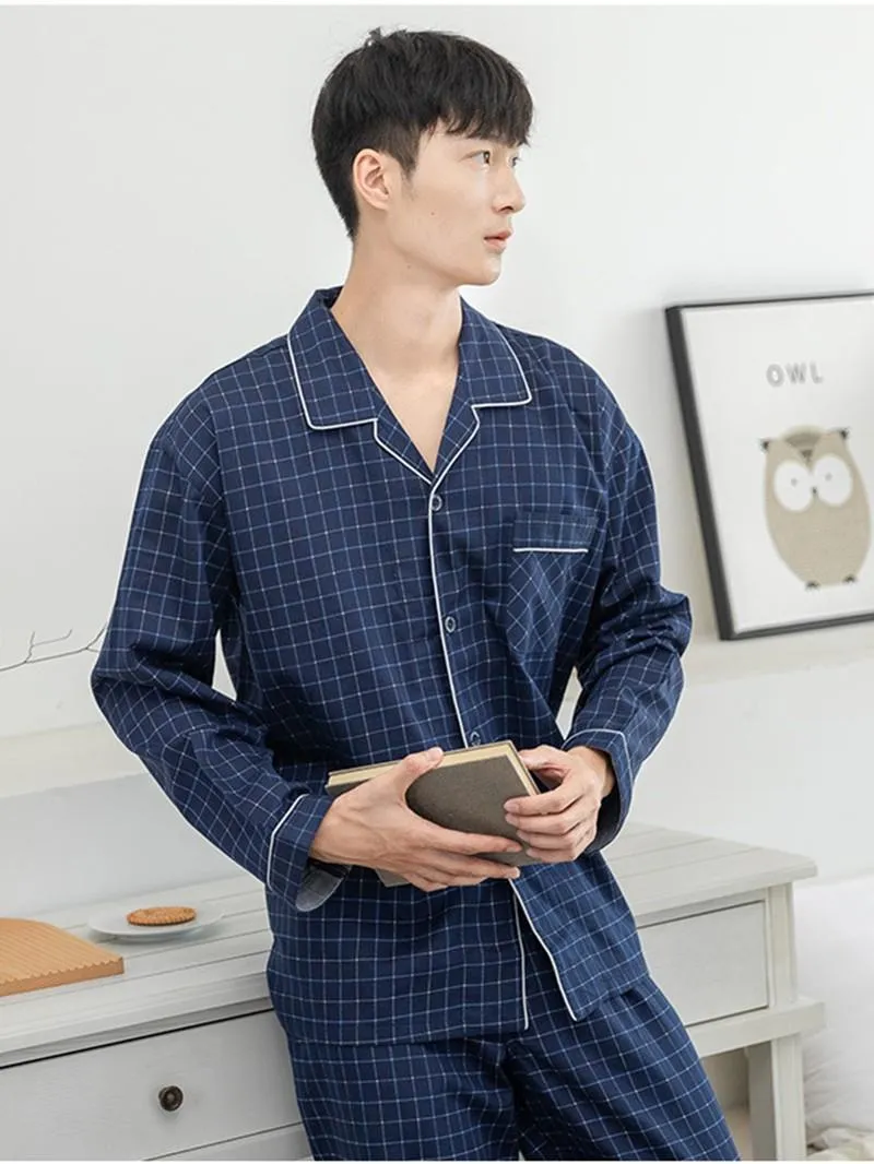 Mens blue nightgown sales