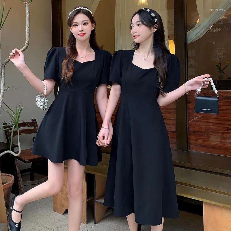 Party Dresses Fairy Elegent Woman The Summer 2023 Fat Girls Received Chic Fashion Waist Bowknot Girlfriends Length Es Dress