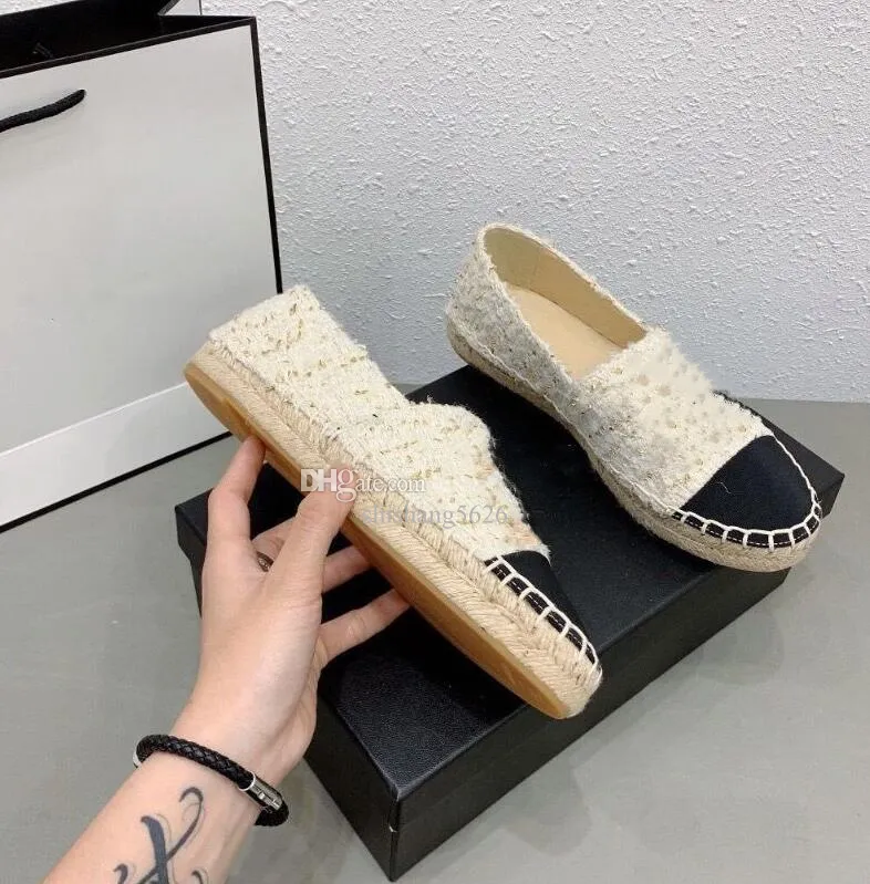 Wholesale Luxury Designer Fisherman Quilted Espadrilles Shoes For Women Fashionable Comfortable Dress Flats With Stiching Rubber Flats Oxfords Leather Sneakers And Loafers By A Top Brand At Only 38.81...