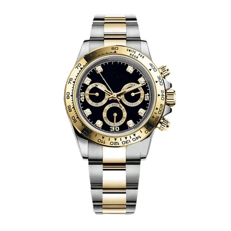 Rolaxes Mens Ceramic Elgin Wristwatch With Automatic Homme Dials
