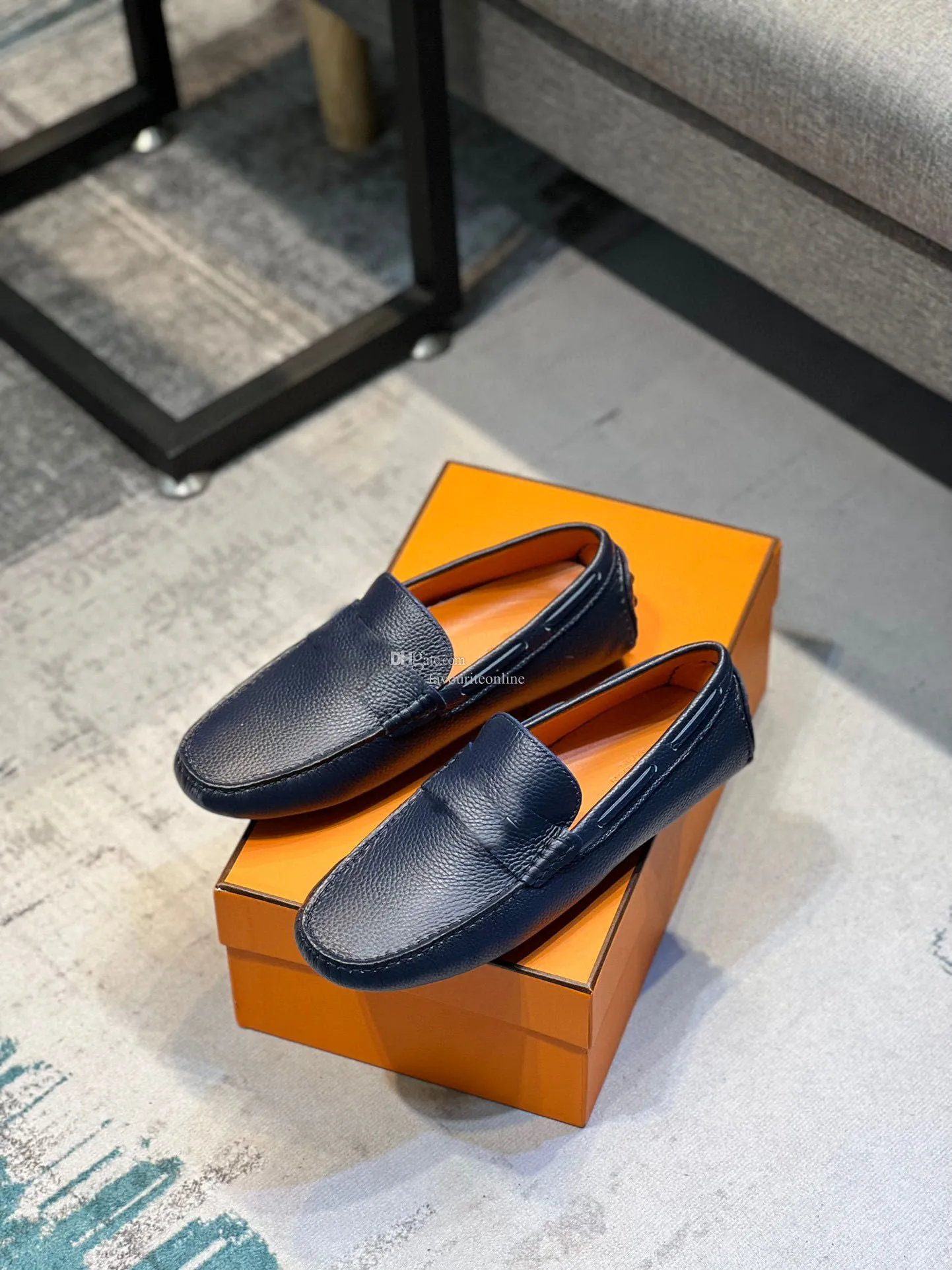 Luxury merk Mens Dress Shoes Loafers kantoorcarrière echte lederen tops walk schoenenschoenmaat 38-45