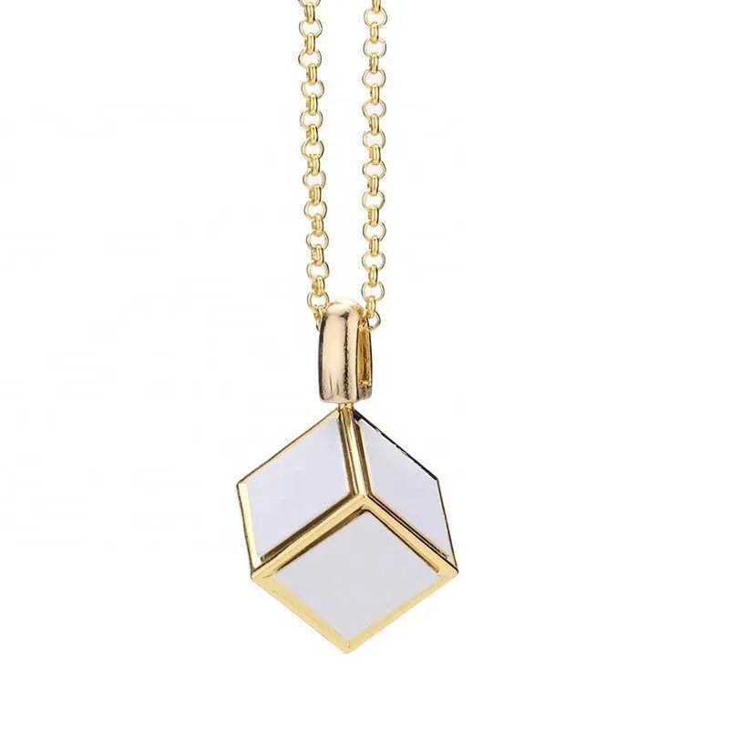 Custom Silicon Metal Sublimation Cube Necklace Blanks Elegant Jewelry From  Ayame_fashion, $25.9