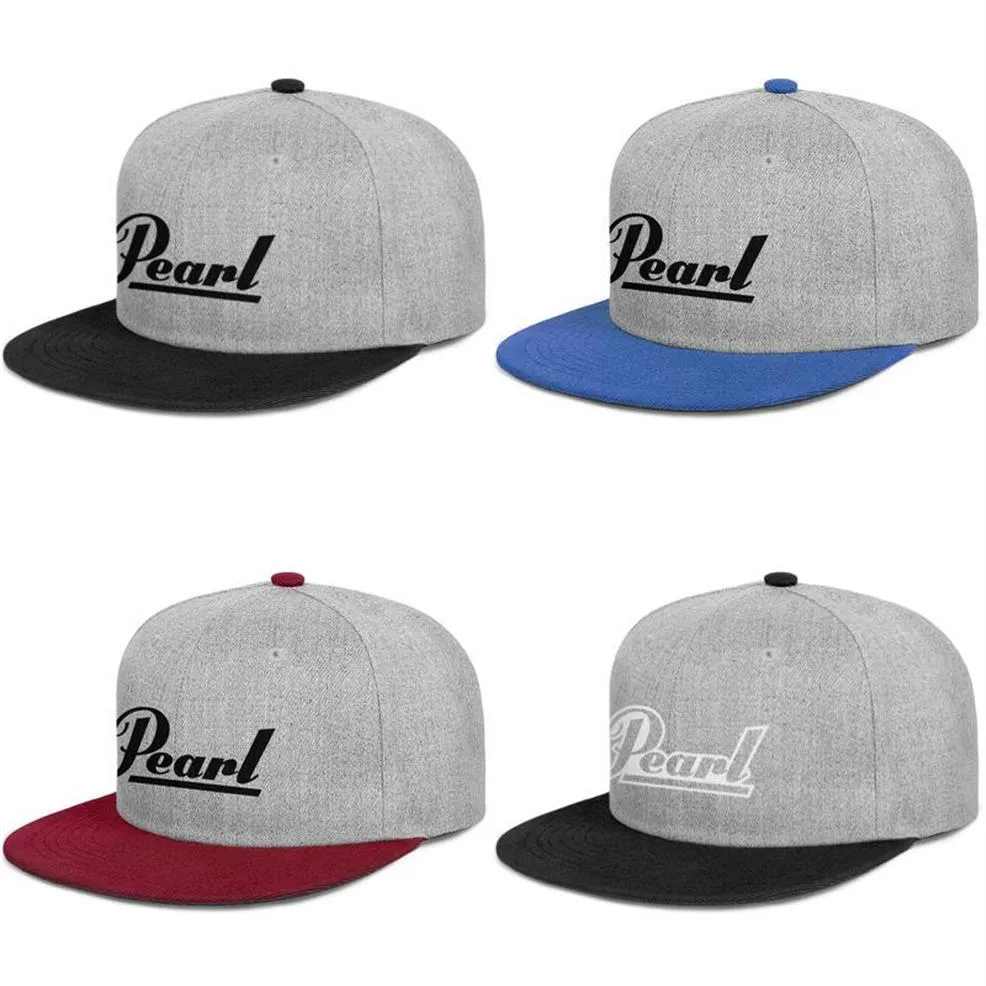 Pearl Drums ist der Grund, Schlagzeug zu spielen. Herren- und Damen-Baseballkappe mit Snap-Back, taillierter Baseball-Hip-Hop-Flachbrimhats2731