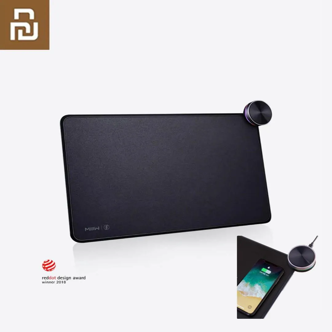 Rests YouPin Miiiw RGB Gaming Mouse Pad MousePad Wireless Charging Gamer Desk Mat Computer Table Accessories Nonslip Mat Mauspad