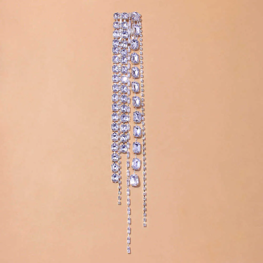 Crystal Tassel Hair Clip | Long Ponytail Chain | Trendy  display picture 3