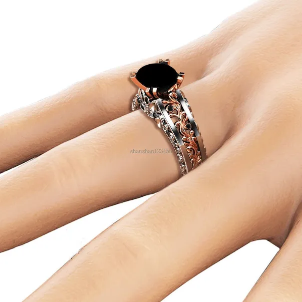 Mode gaufrage fleur diamant bague de fiançailles bague de mariage femmes anneaux bijoux de mode volonté et cadeau de sable