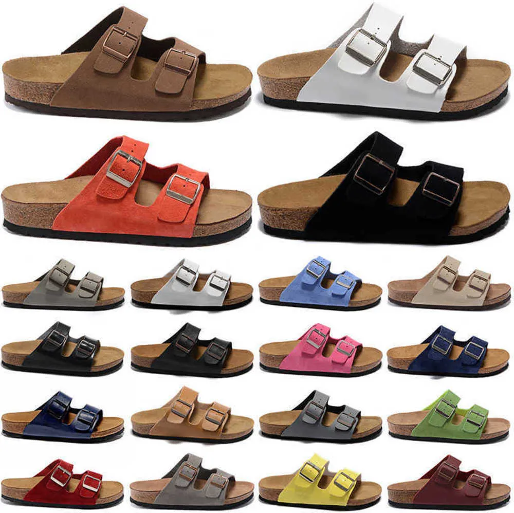 Sandallar Boston Arizona Slaytlar Erkek Kadın Terlik Birko Nubuck Deri Süet tıkanıklar mocha siyah beyaz plaj ayakkabıları açık platform sandal moda trend 60ess