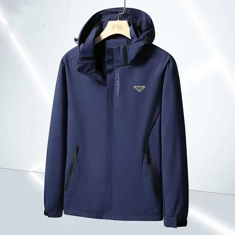 Mens designer windbreaker top