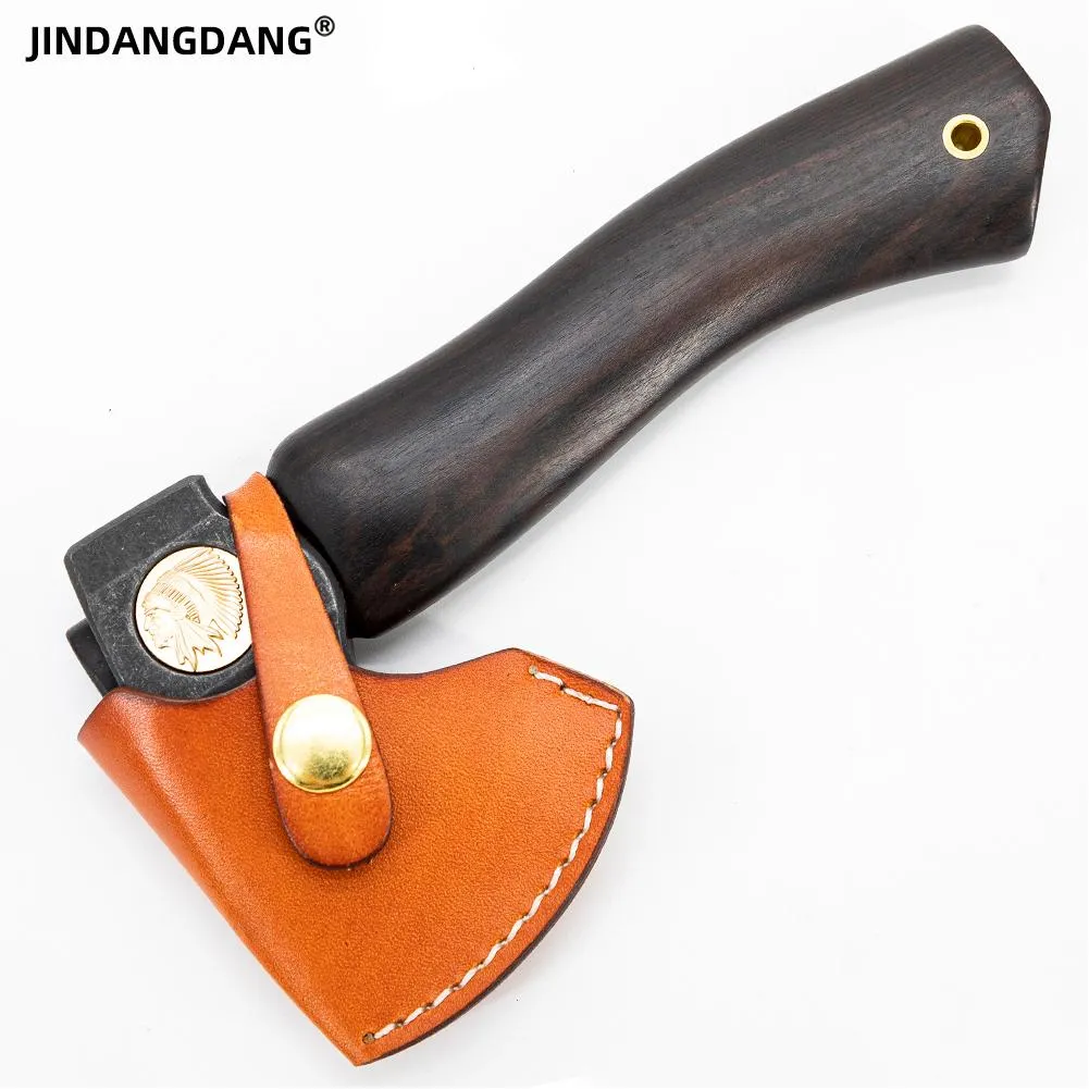 Joiners Indian Mini Tomahawk EDC Portable Ax Gang 440C Steel Ebony Handle Small Axe Outdoor Woodworking Hunt Camping Hand Tool