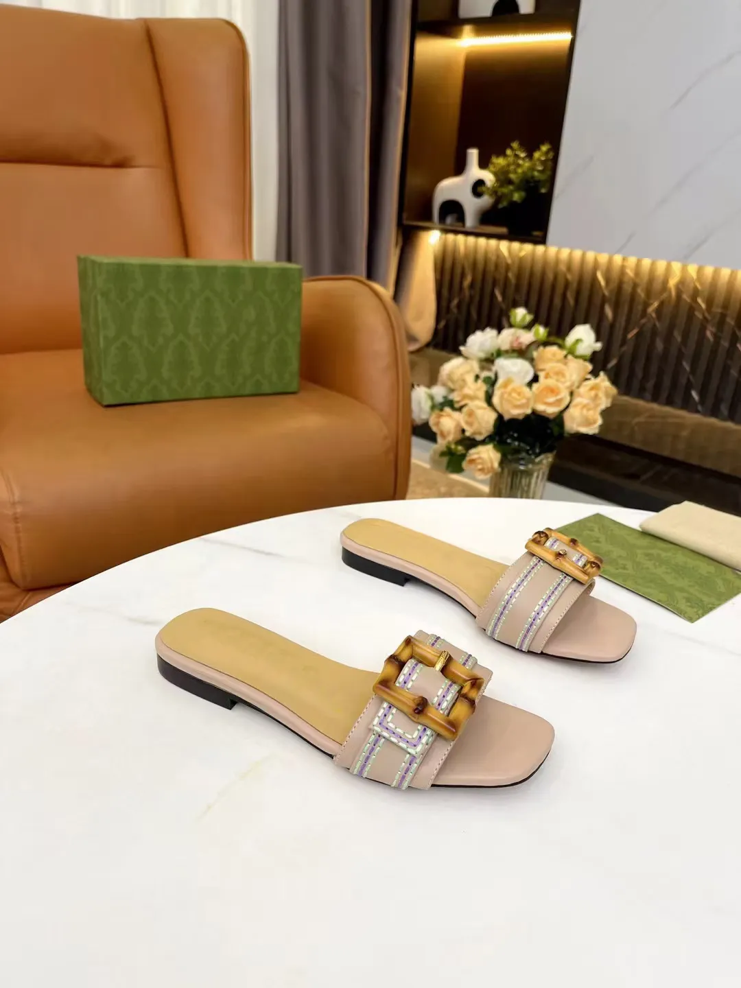 Moda Chinelos GGity Brand Designers sandálias de verão G Feminino Deslizamento clássico Chinelos de lazer C03