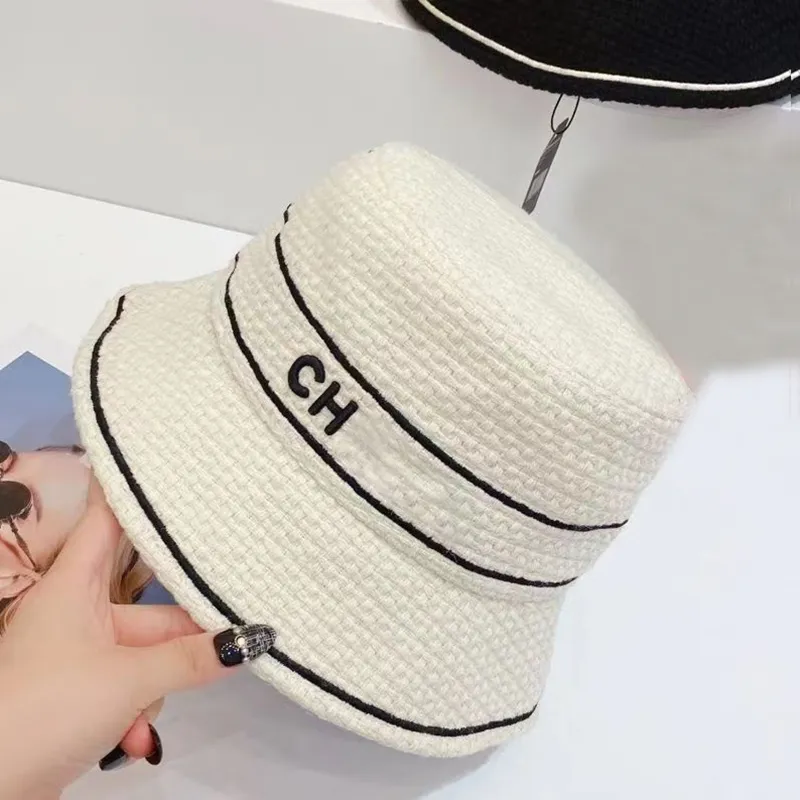 Luxury designer bucket hat unisex fashion casual hat outdoor travel sun hat letter embroidery square style fisherman cap