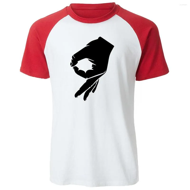 T-shirt da donna 2023 T-shirt in cotone estivo di alta qualità Okay T-shirt con segno a mano Finger OK T-shirt moda uomo Hipster Raglan manica corta