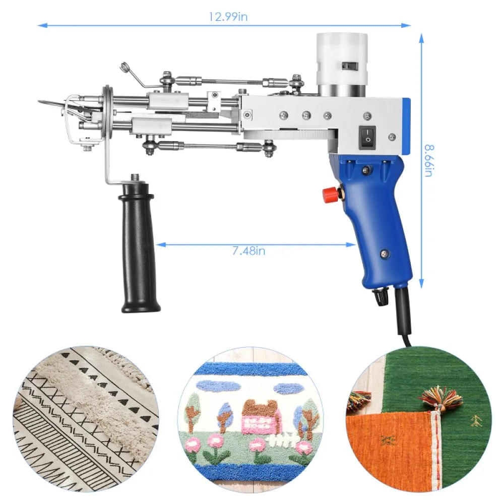 Crafts Tufting Gun 2 In 1 Stun Gun Electric Carpet Tufting Gun Hand Gun  Carpet Weaving Flocking Machines Paralizator Taser Gun Tools From Ccur,  $130.66