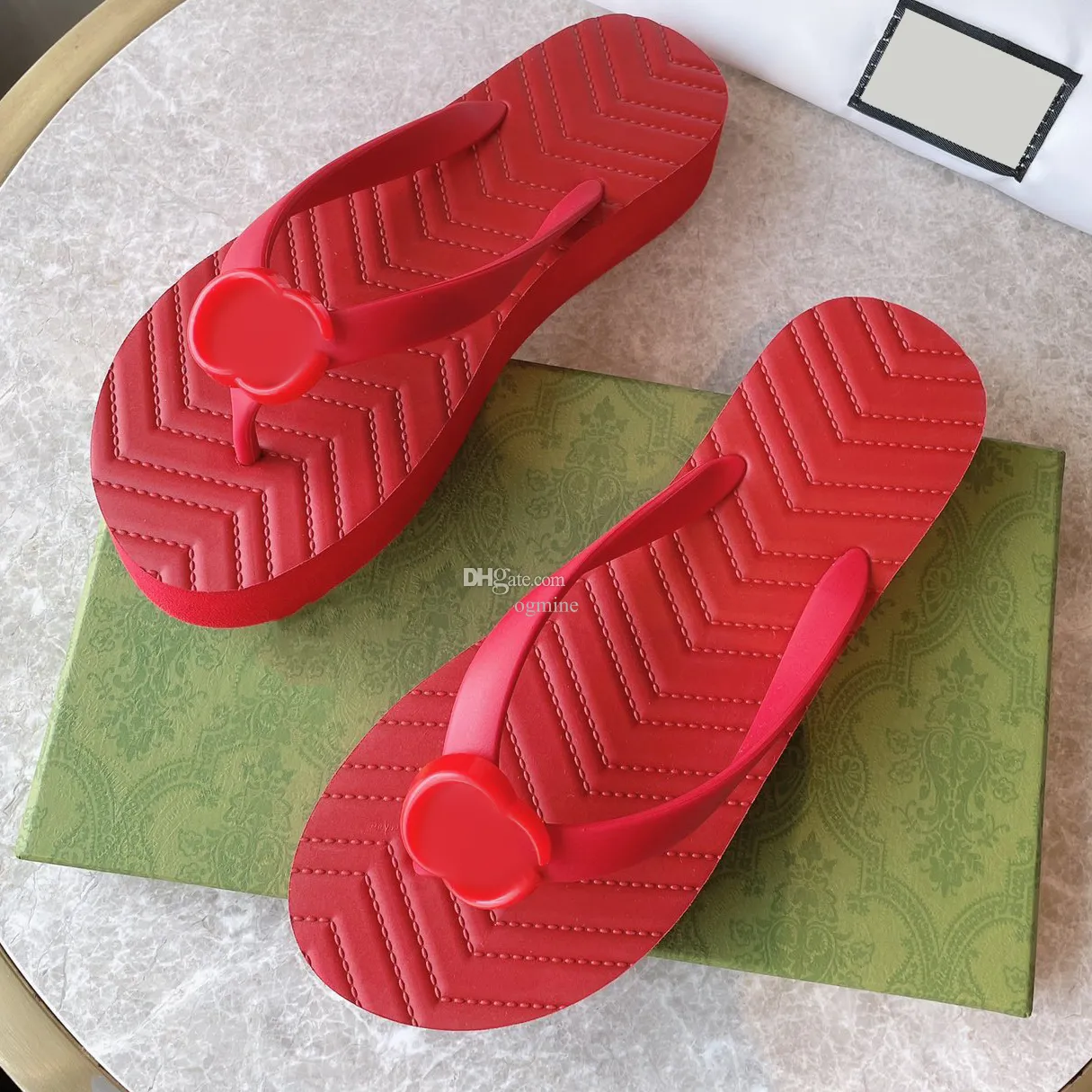 Designer Rubber Flip Flops Slide Youth Slippers Solid Candy Color