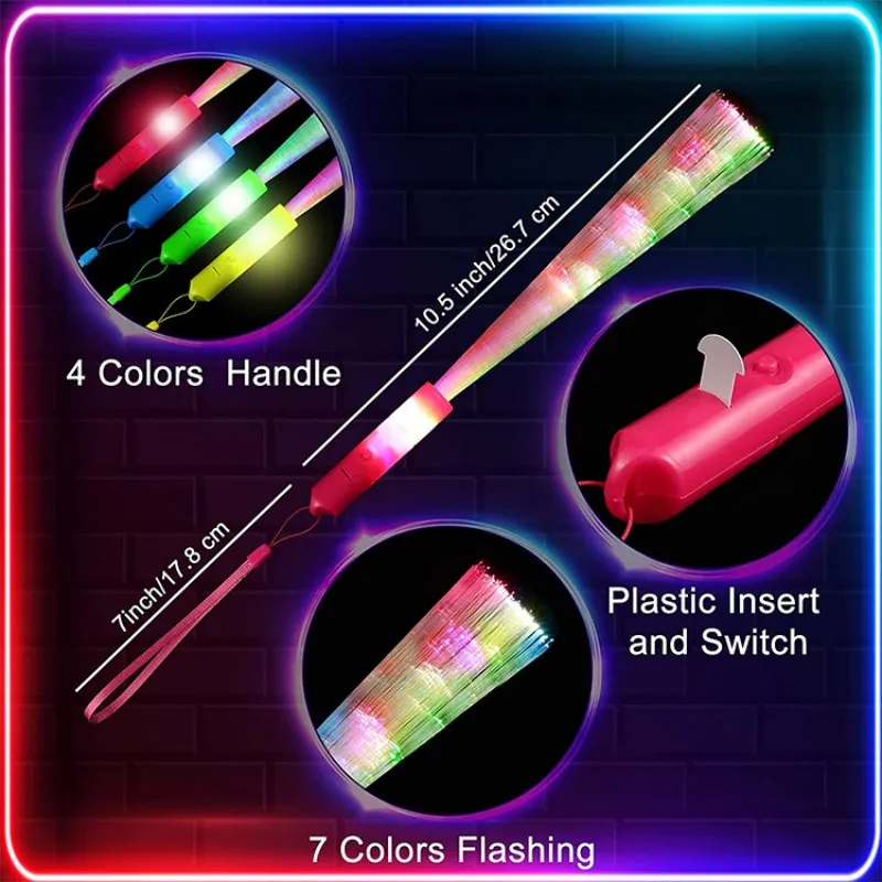 LED Rgb Light Strip Stick Luminous Sticks Flashing Bracelets Party ...