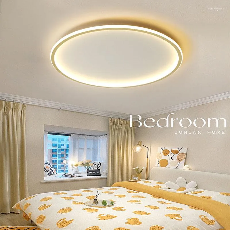 Taklampor modern LED -lampa nordisk minimalistisk kreativ design inomhus full spektrum vardagsrumsstudie belysning vita cirkulära lampor