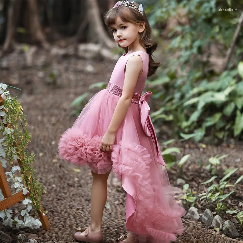 Princess Flower Trailer Piano Performance First Communion Dress