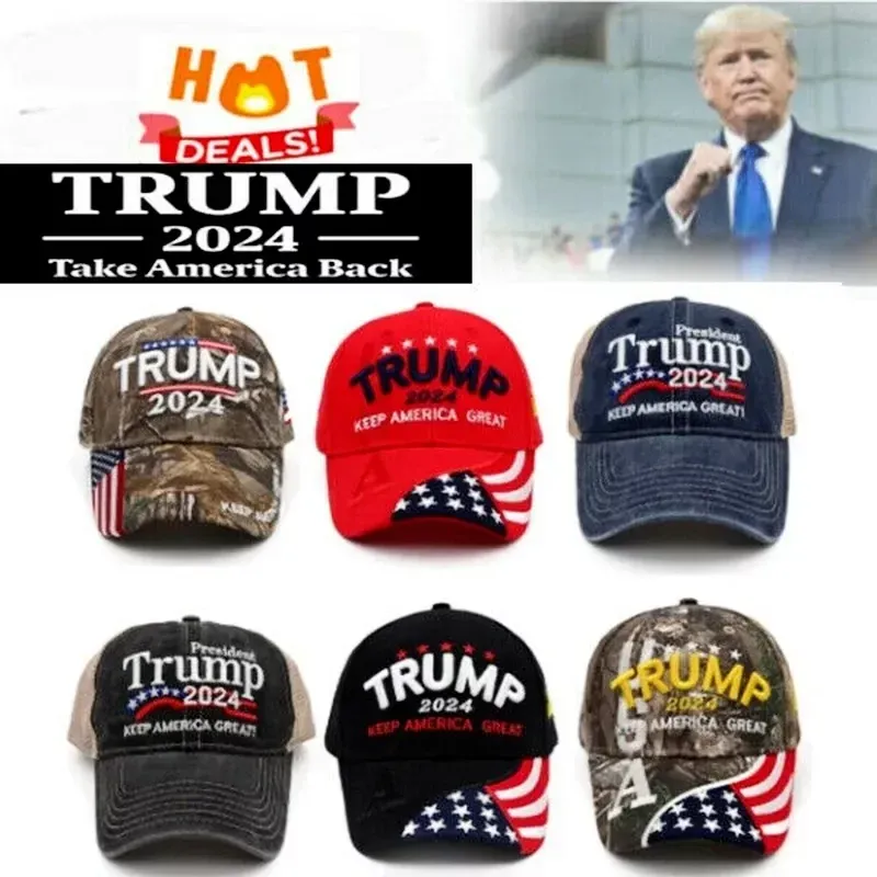 Donald Trump 2024 Top Gun Hat Camouflage Usa Flag Baseball Hats Kag