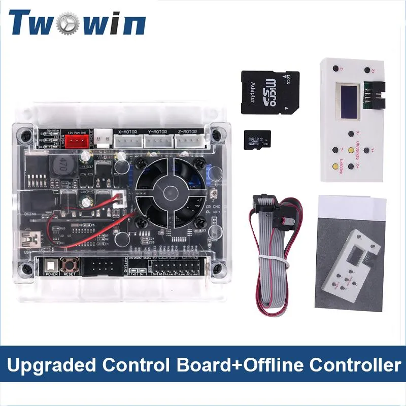Controller Upgraded 3 Achse Offline Controller -Board GRBL USB Port CNC -Gravurmaschinensteuerplatine für 2117 1610 2418 3018 Maschine