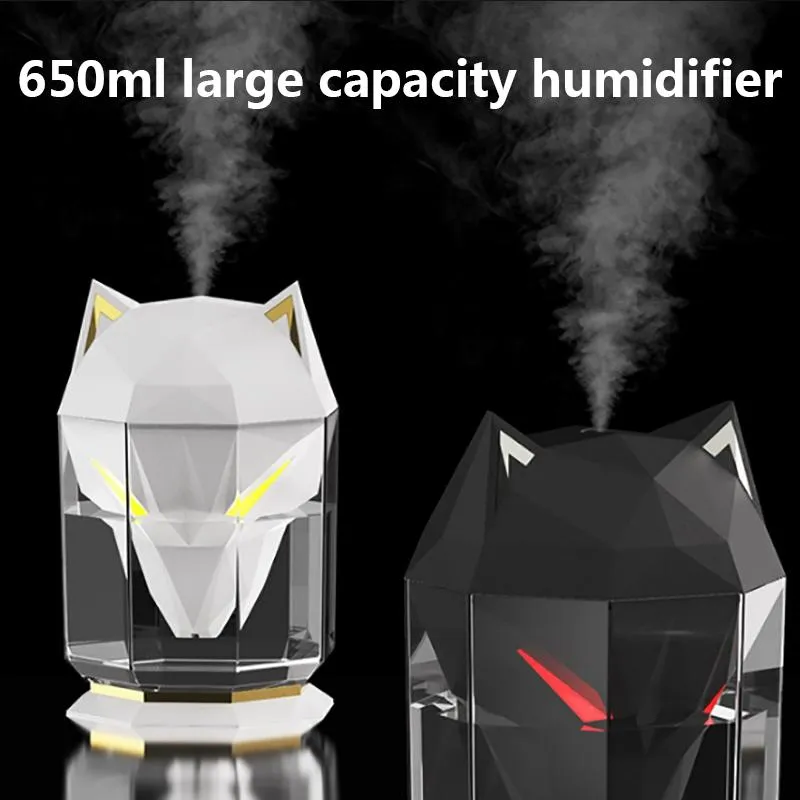 Appliances Xiaomi Portable humidifier 650ml humidifier Aroma Essential Oil Diffuser Car Household air Humidifier With Colorful Night Light