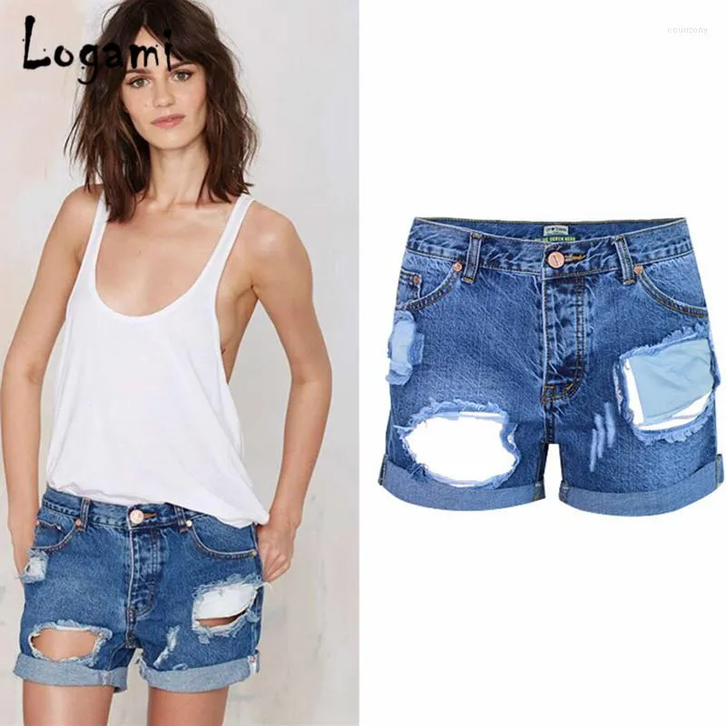 Damskie szorty rozerwane Jean Women Summer Mini Denim Broken Hole Sexy Short