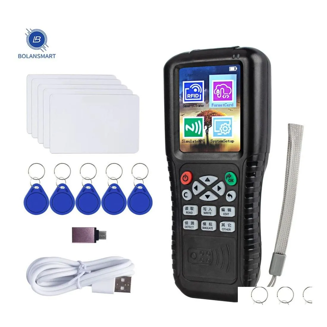 Multi Frequency RFID Copier Writer, 125KHz/13.56MHz NFC Smart Card