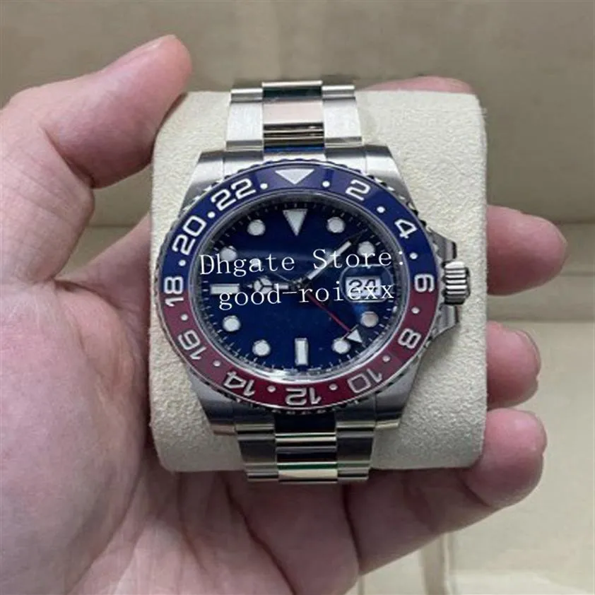 8 Style Watches For Men Ceramic Bezel Watch Mens Automatic Eta 2836 Blue Dial Gmt 126719 Blro BPF 126710 Jubilee Bracelet 116710 B3007