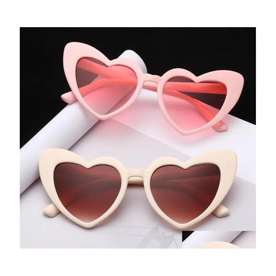 Okulary przeciwsłoneczne Serce w kształcie mody dla kobiet miłość Uv400 ochrona okularów okularów