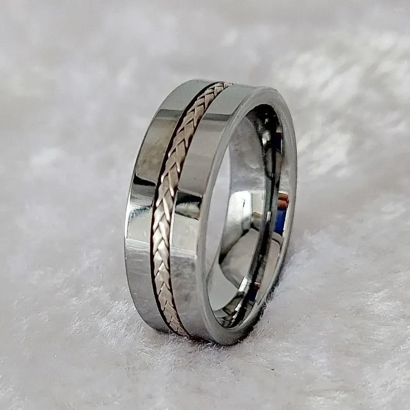 Cluster Rings High Quality Waterproof Men's Jewelry Fashion Wedding Tungsten Carbide For Men Male Boys Gents Jewellery Tarnish Free