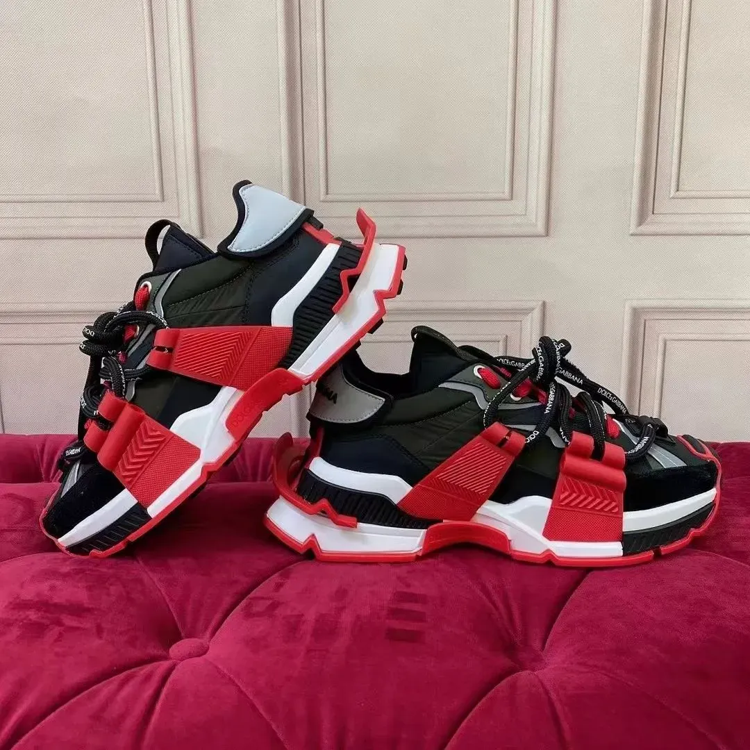 Og Designer 5862 Sneakers Plate Forme Shoes Pop Color Matching