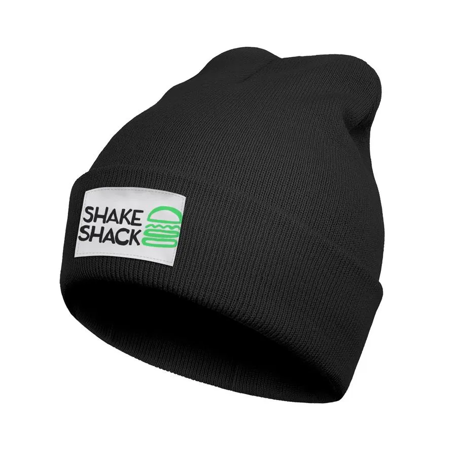 Fashion shake shack logo Winter Warm Watch Beanie Hat Cuffed Plain Cappelli Sqaure Scottsdale Shake Shack Burger Dog313S