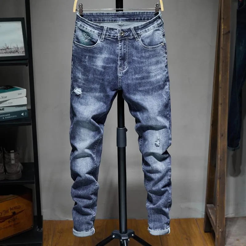 Herren Jeans Frühling und Sommer koreanischen Stil trendige Hosen Casual Marke