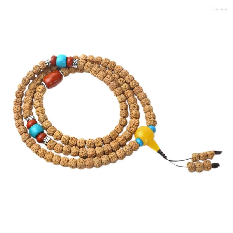 Strand Handmade Original Bodhi Seeds Bracelet Men And Women 108 Pieces Natural Raw Seed Fine Beads Necklace