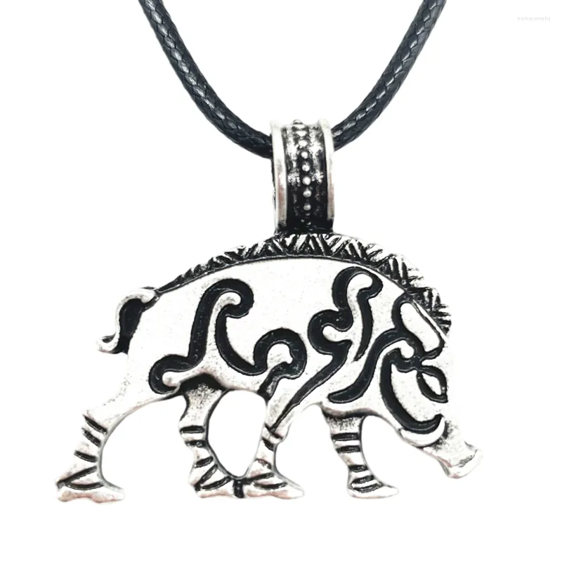 Pendentif Colliers Nostalgie Irlandais Noeuds Cochon Animal Wicca Pagan Amulettes Et Talismans Collier Punk Bijoux Collares