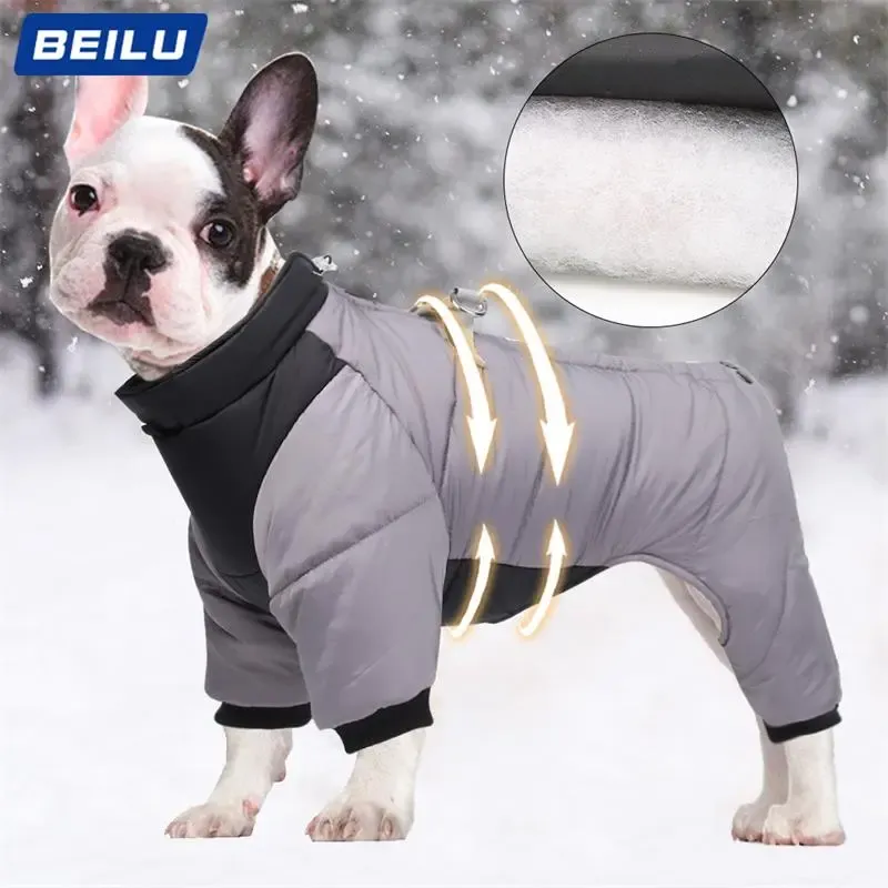 Inverno quente engrossar jaqueta de cachorro roupas de cachorro impermeabilizadas para cães médios de cachorro de cachorro chihuahua