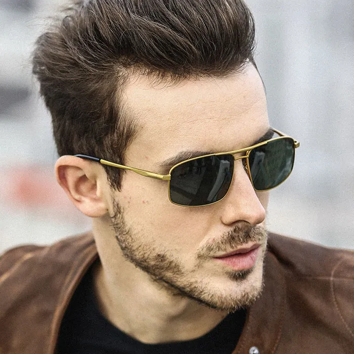 Fashion Double Bridge Sunglasses Men Women Designer Square