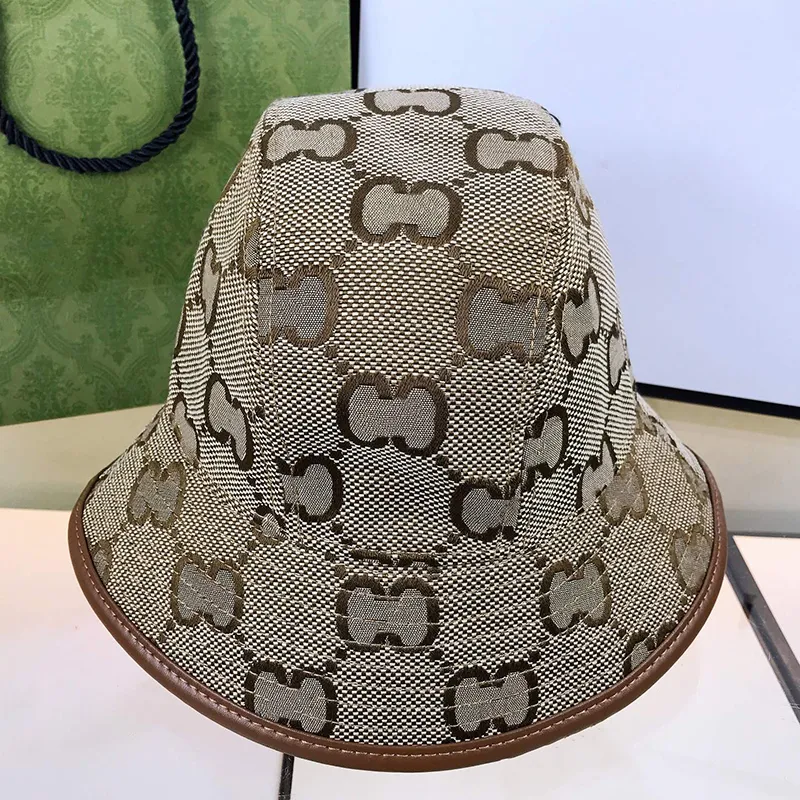 Cappello da pescatore di design di lusso di alta qualità lettera ricamo viaggio cappello da sole in stile moda casual buono bello