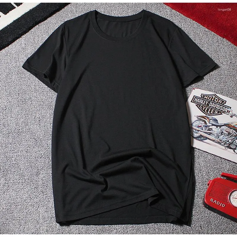 Men's T-skjortor Summer T-shirts Plus Size Big 6xl Men Casual 8xl 10xl Cotton Simple Home Tees Solid Color Black 52 54 56 58 60 62 64 66 68 70