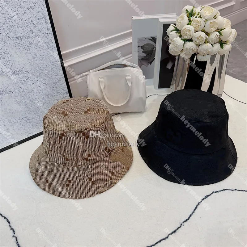 Big Letters Designer Bucket Hats Old Flower Fisherman Hat for Men Women Couple Summer Snapback Casquette With Box