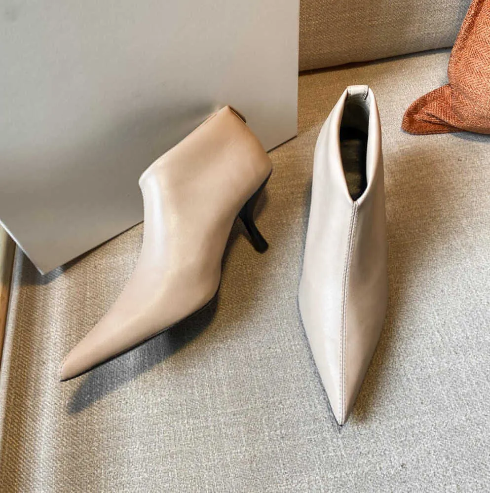 The row coco leather ankle boots shop