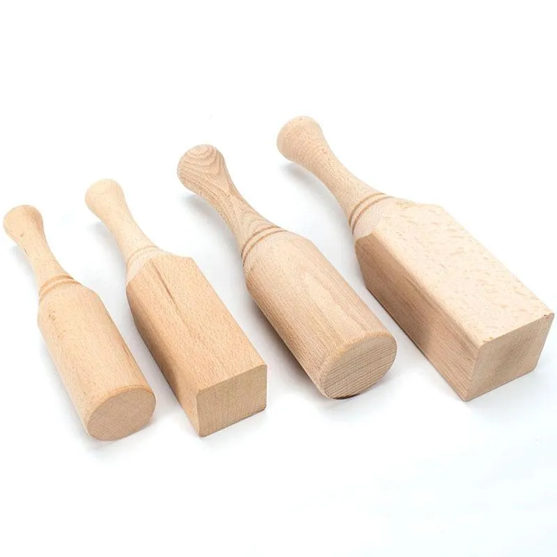 Hammer 1 Pcs Wood hammer beating woodworking wooden handle small hammer woodworking large edge hammer wood art beech wood tools