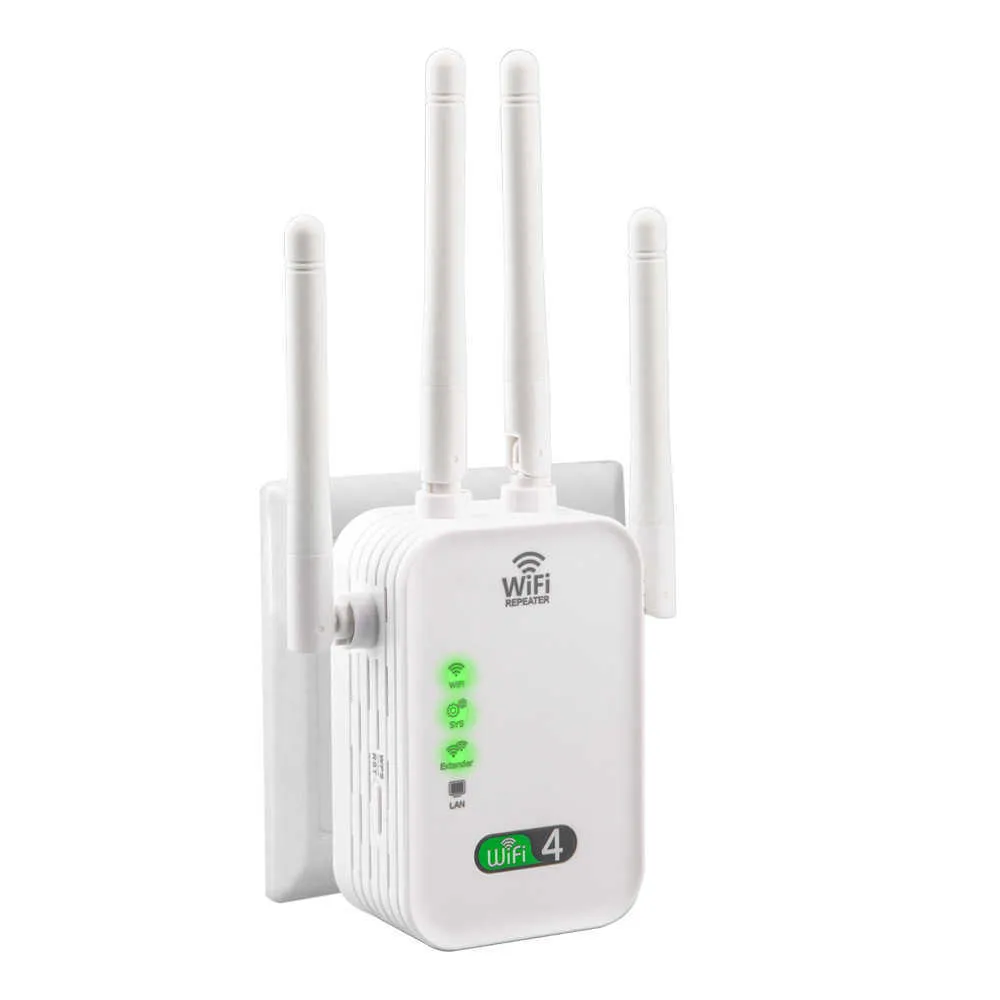 Ny 300m WiFi Repeater 4 Antenn Trådlös signalutvidgningsförstärkare 2.4 GHz Signalstabilitet