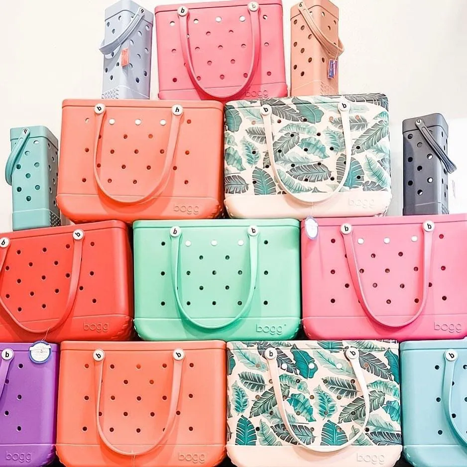 Plastic top designer bags