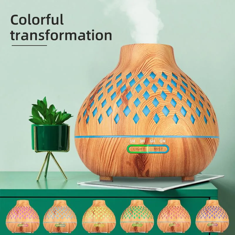 Appareils électriques Humidificateur d'air Diffuseur d'arôme Diffuseur d'air Ultrasonique Télécommande Diffuseur d'huile essentielle LED Cool Mist Maker Fogger