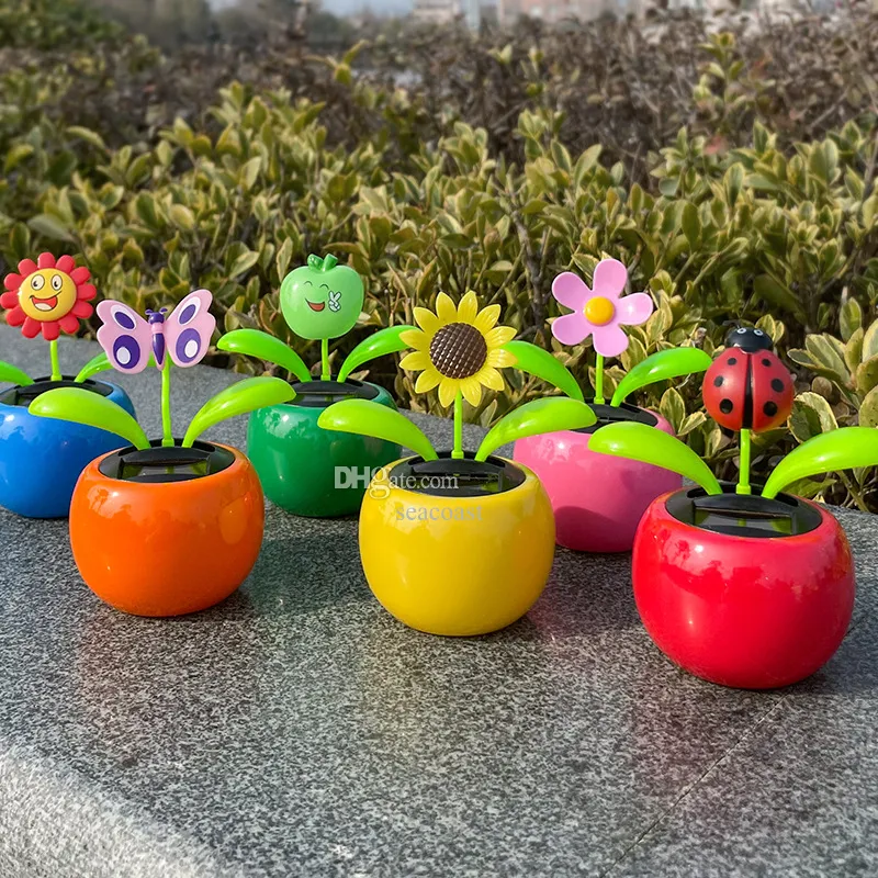 Solar Powered Dancing Flower Car Decorations  From Seacoast