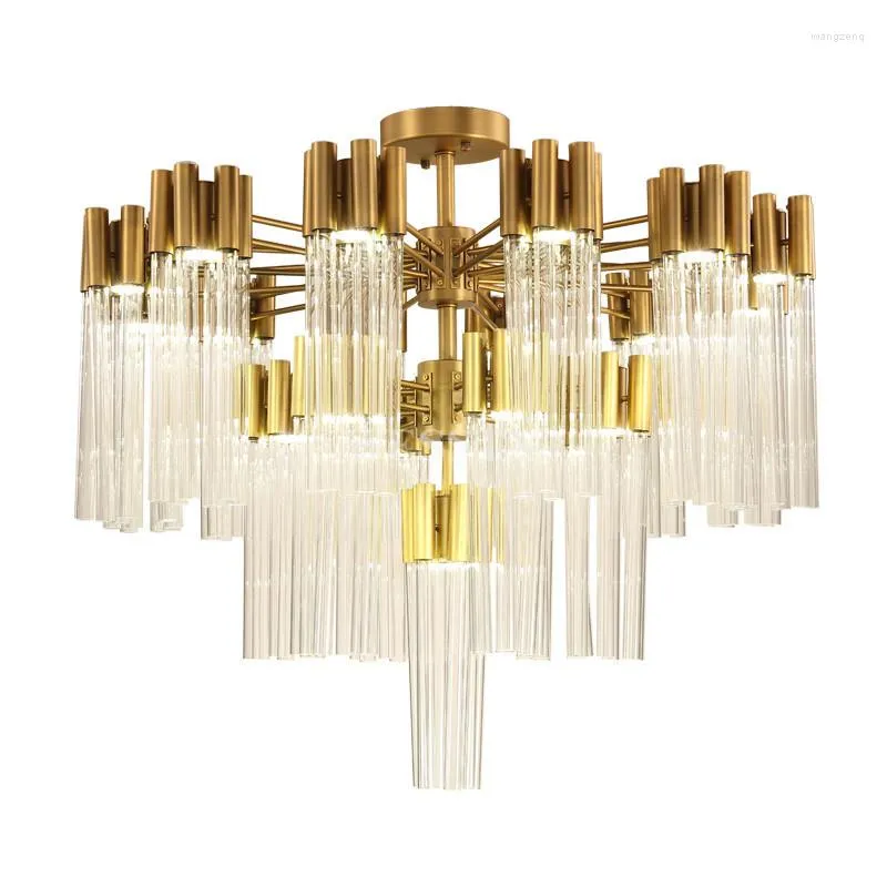 Hanger lampen Noordse LED -kristal kroonluchters plafond vintage lamp decoratieve items voor huis deco maison keukenlicht