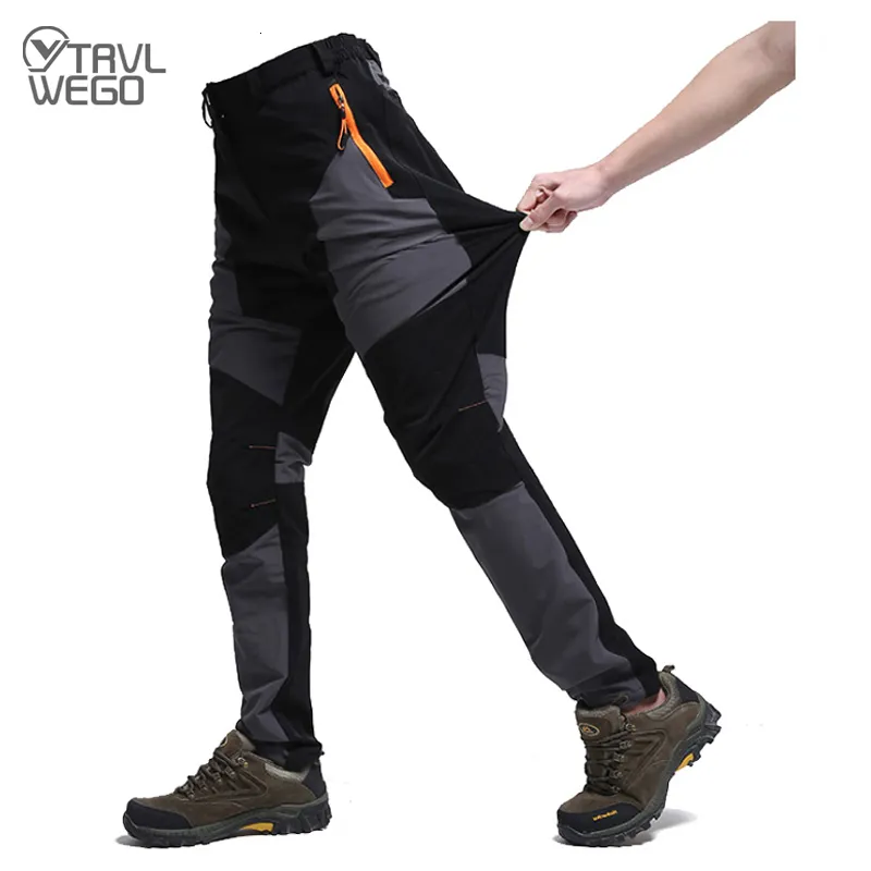 Pantaloni da uomo TRVLWEGO Pantaloni da trekking estivi da uomo Resistente all'usura Prevenzione degli spruzzi d'acqua Pantaloni da campeggio sottili elastici resistenti ai raggi UV 230512